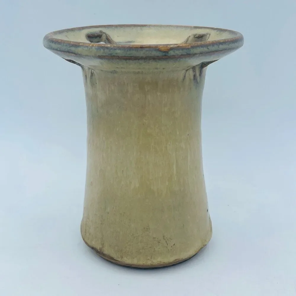 Handmade Studio Art Glazed Pottery Toothbrush Toothpaste Holder for Bathroom
